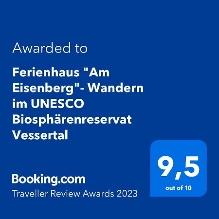 Ferienhaus Am Eisenberg- Wandern Im Unesco Biosphärenreservat Vessertal Schmiedefeld am Rennsteig